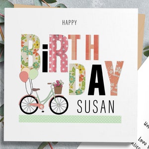 Soeur - Carte d'anniversaire d'ami, carte de joyeux anniversaire personnalisée