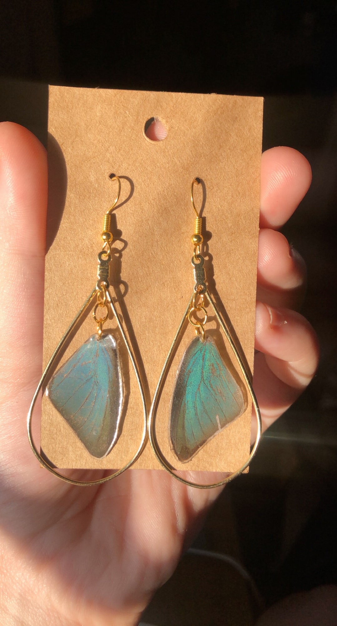 Vanessa Butterfly Wing Earrings - Gold main image 1