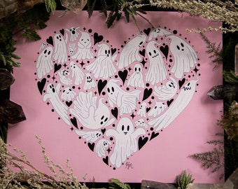 Ghosty Love 8" x 10" Art Print