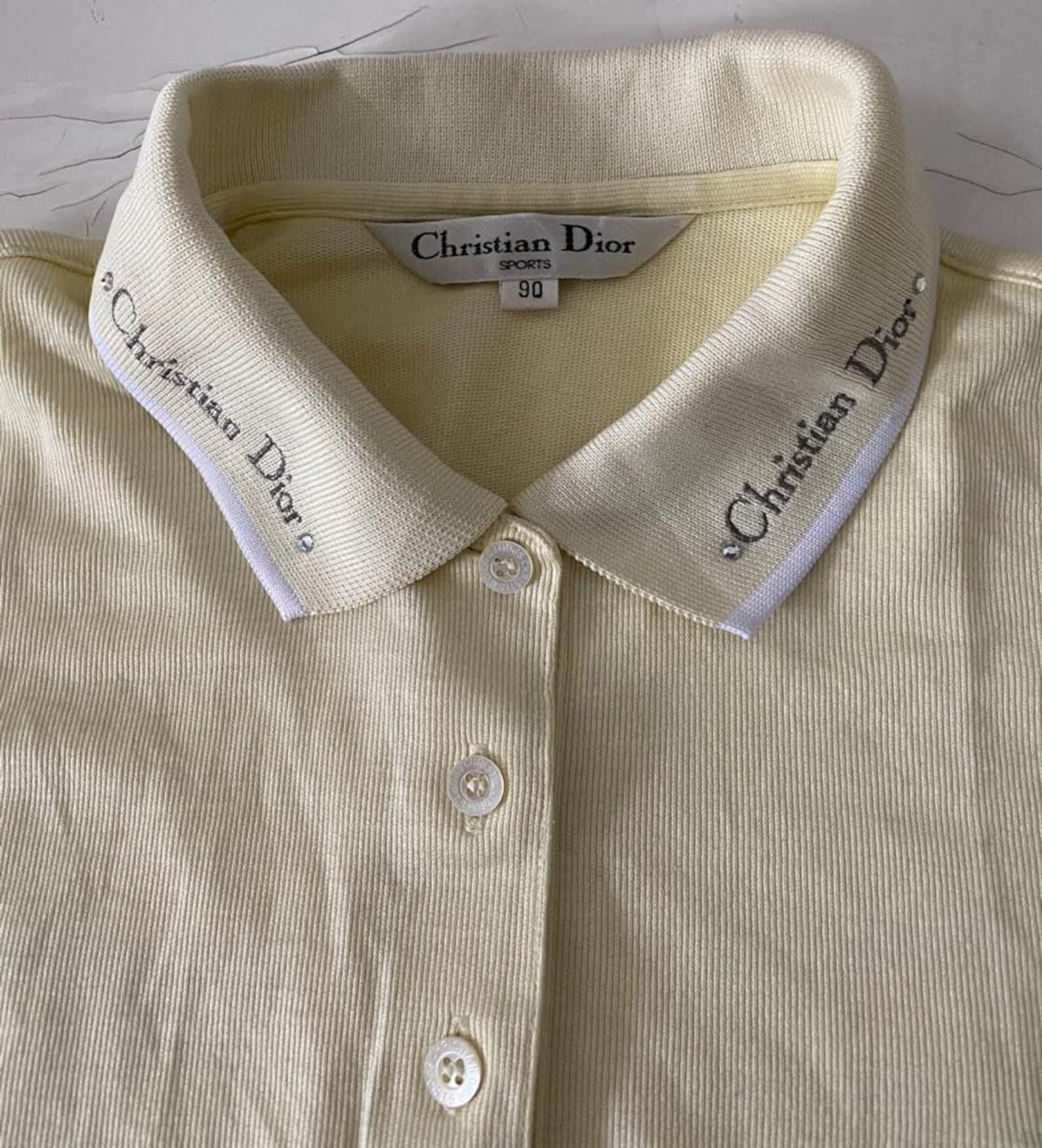 Vintages christian Dior Longsleeve Polo Shirt | Etsy