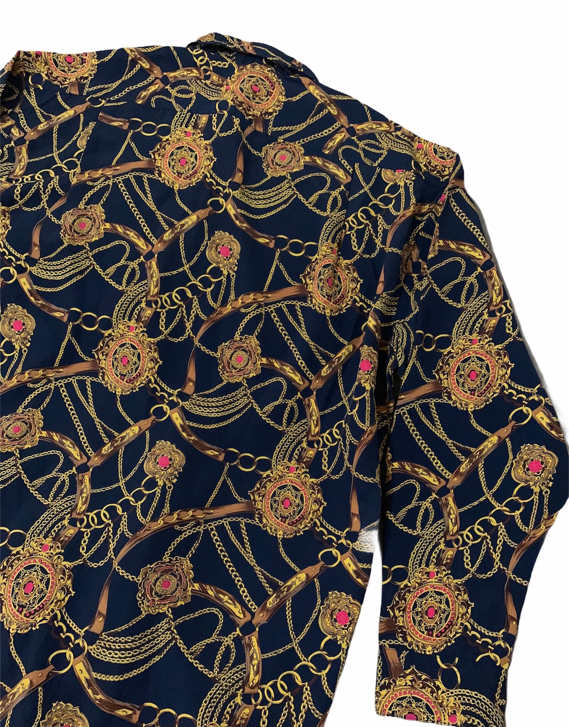Vintage Versace Silk Shirt Etsy