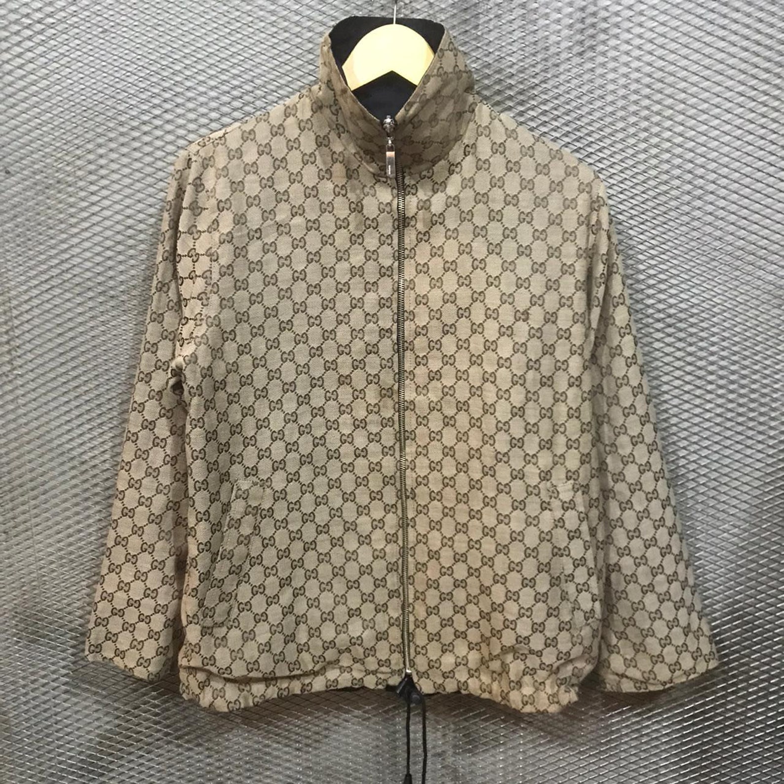 Vintage Gucci Monogram Reversible Jacket Etsy