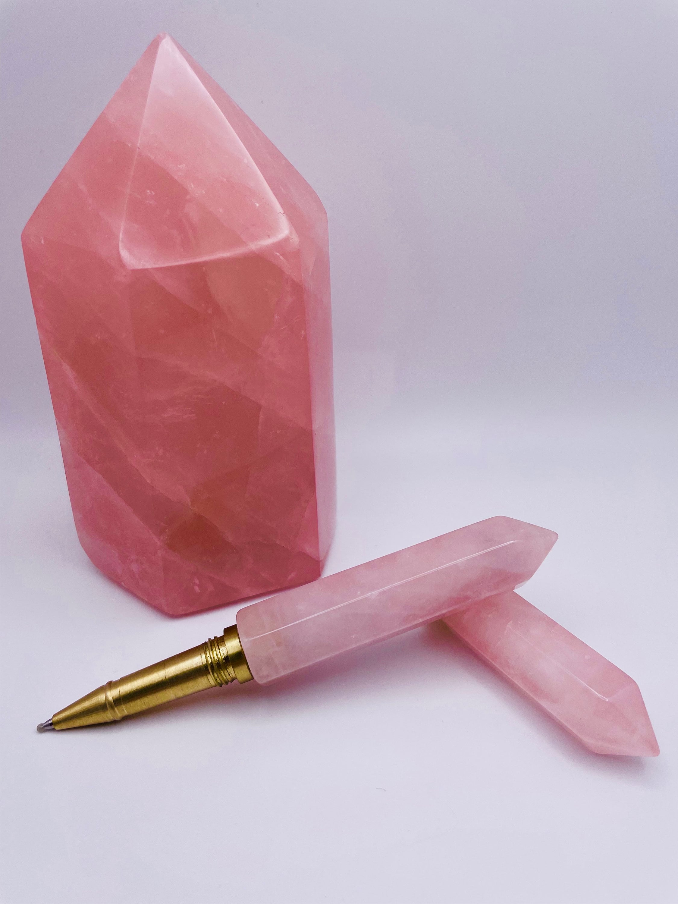 Rose Quartz Magic Pen Written Tools Princess Pencil Willow Pens Magical  Handmade Pen 