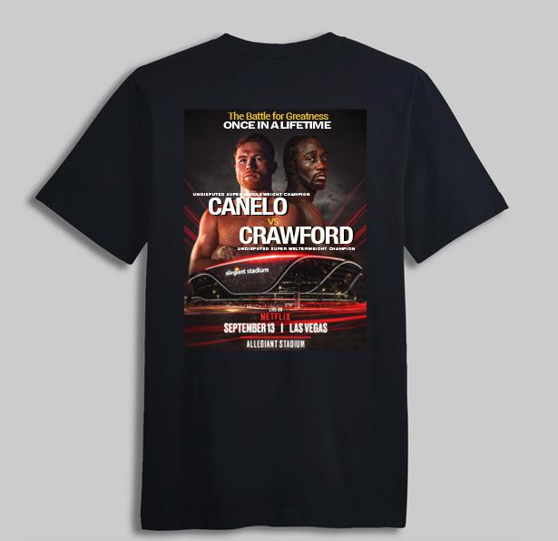 カネロ対クロフォード戦のTシャツ譲渡 – 2025年9月13日、ラスベガスで