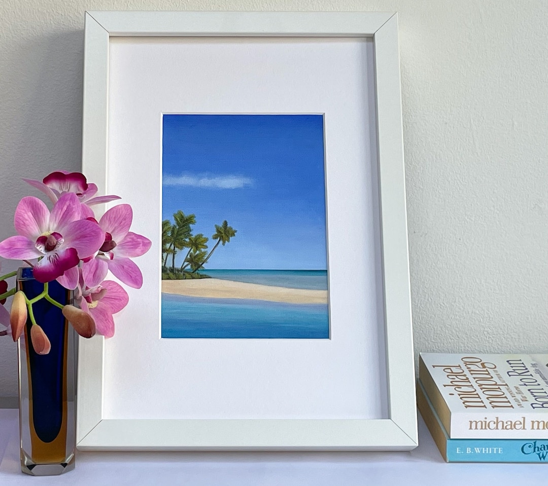 Beach Art for Living Room Original Beach Oil Painting Beach Etsy