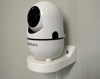 HelloBaby HB6550 Camera Holder | Baby Monitor Wall Bracket with Screws & Anchors | Compatible Twist-Lock Mount