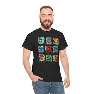 Your Head Goes Here Art 19FredBabb 1 stitch T SHIRT Heavy CottoN