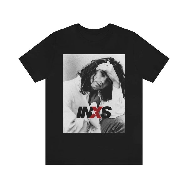 INXS - Michael Hutchence Shirt Short Sleeve Black New Popular