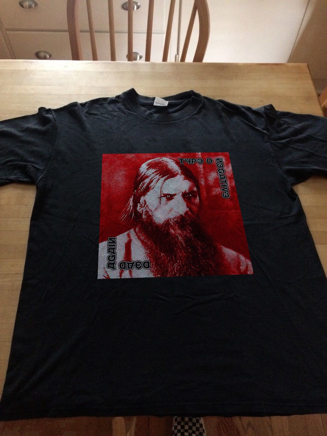 【希少】90s オシュコシュ アルバート・ホフマン LSD ラグランTシャツ Type O Negative Rasputin Dead Again T Shirt Rock Metal Danzig