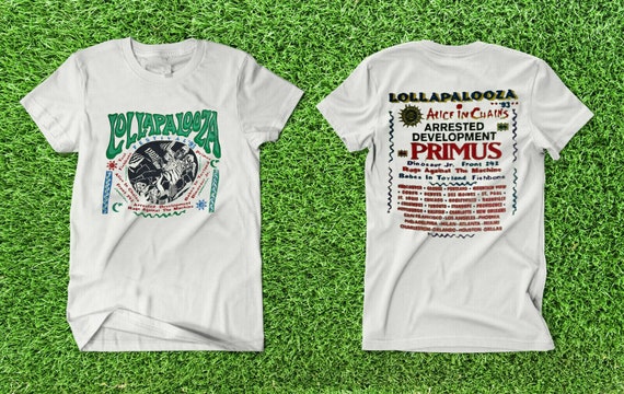 Zeldzame Vintage 1993 Lollapalooza T-shirt Kleding Jongenskleding Tops & T-shirts T-shirts 