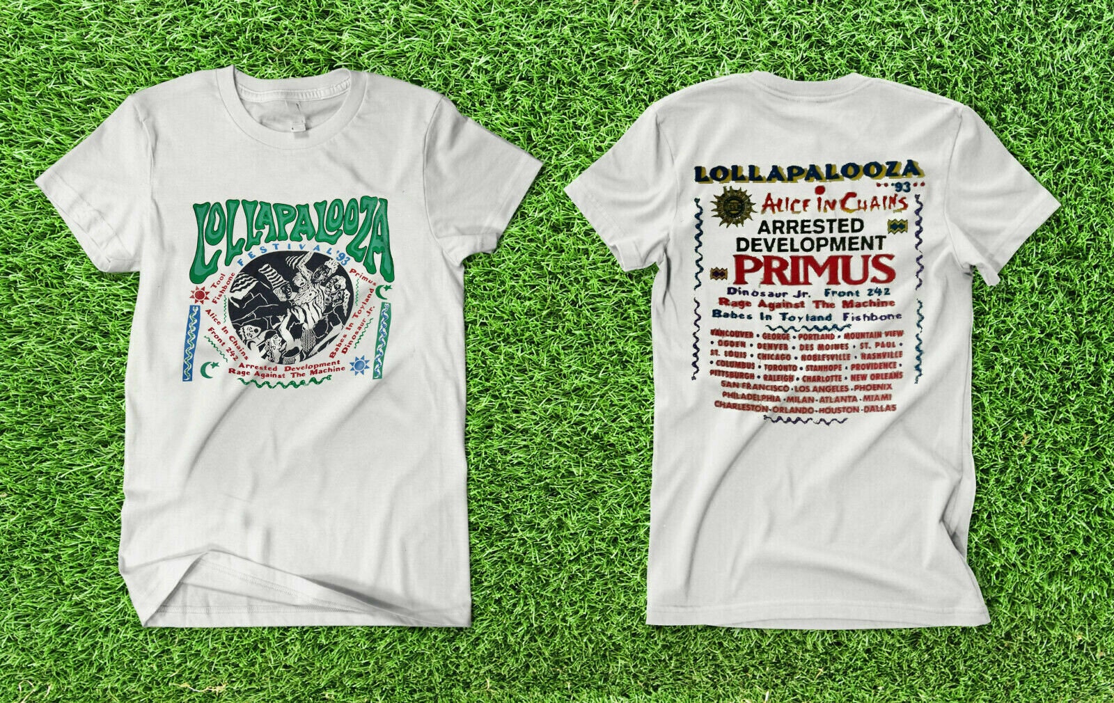 Alice in Chains × Lollapalooza Tシャツ