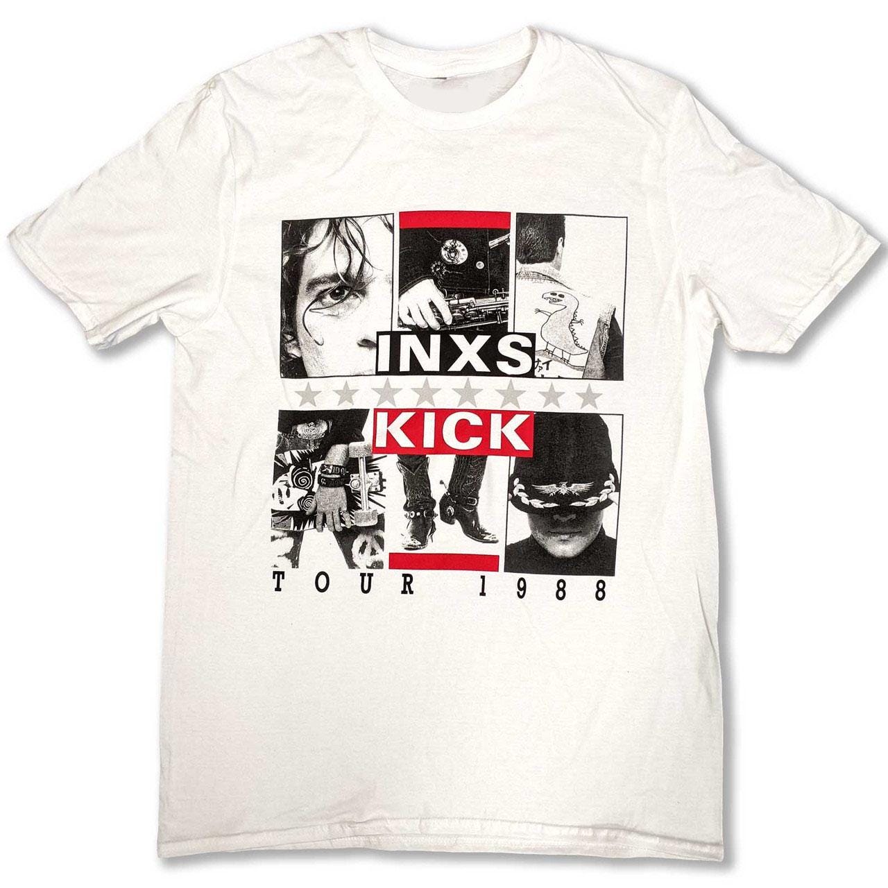INXS KICK Tour White T-shirt Heavy Cotton Size USA - Etsy