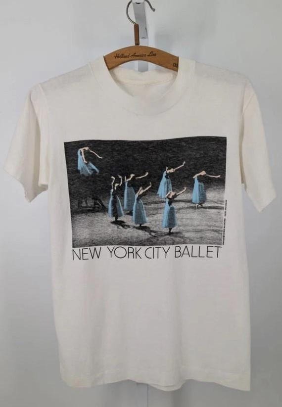 New York City Ballet Vintage 90s T Shirt Art Dance Photo S-3XL