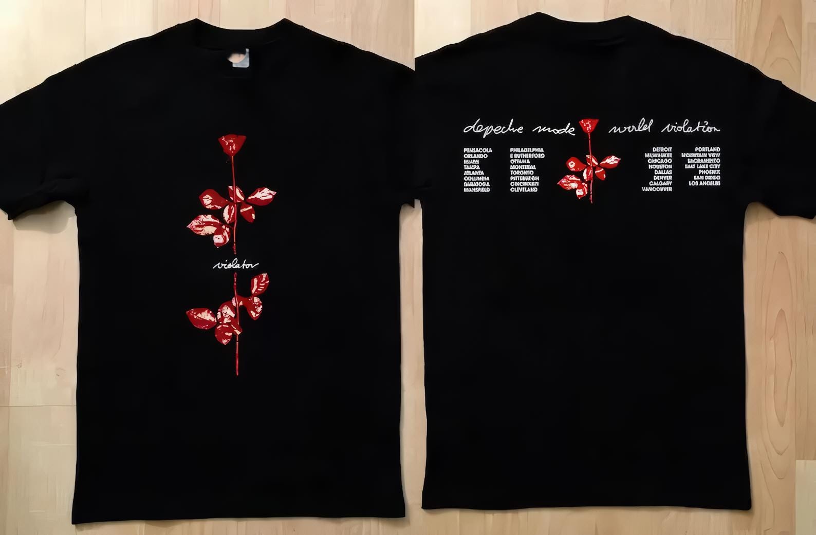 1990 Vintage Depeche Mode Tshirt - Etsy