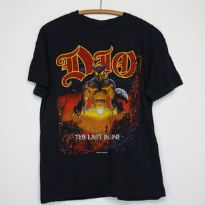 Dio Last In Line Tour VTG 80sHeavy Metal Rock Band Concert Music Mens
