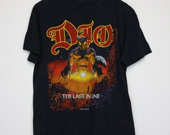 Dio Last In Line Tour VTG 80sHeavy Metal Rock Band Concert Music Mens
