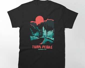 Twin Peaks Classic National Parks Tonal Welcome Poster Men's T-Shirt