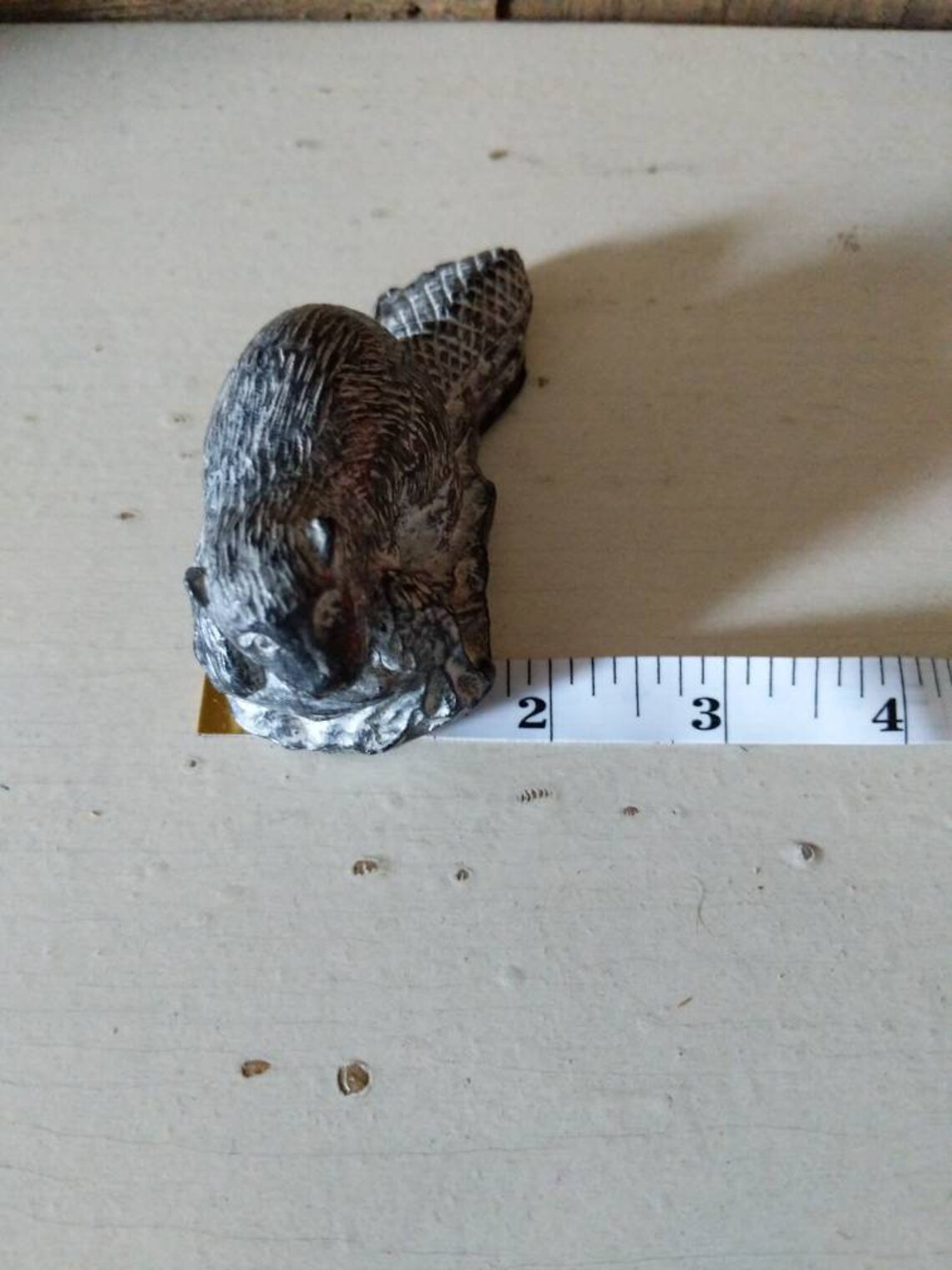 Vintage Al Wolf Beaver Carving Soapstone Figurine Canada Inuit Etsy