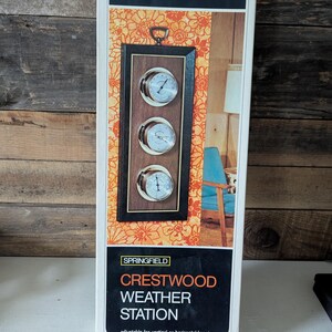 Vintage Springfield Crestwood Weather Station Trio New in Box - Etsy
