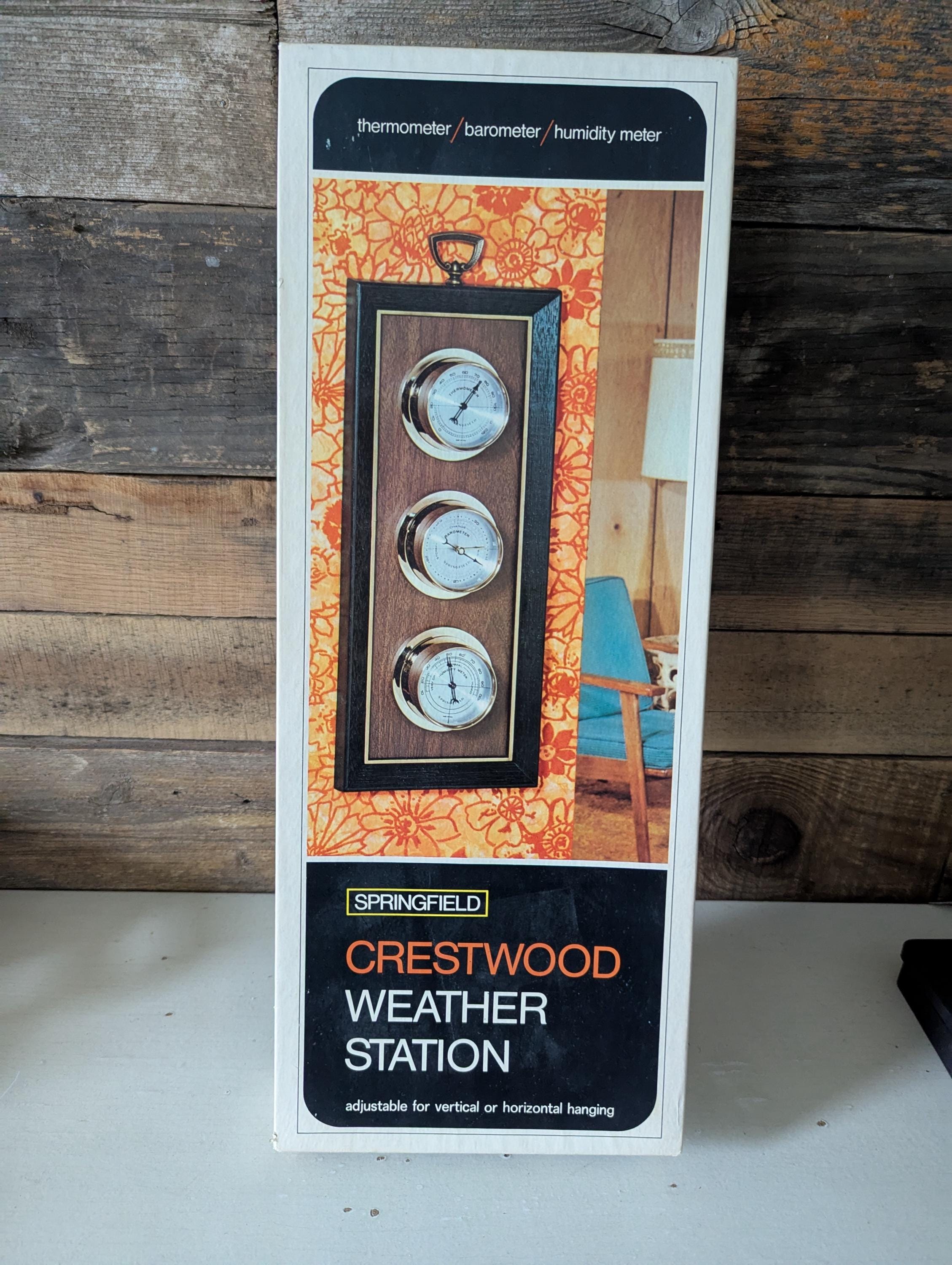 Vintage Springfield Crestwood Weather Station Trio New in Vintage Springfield Crestwood Weather Station Trio New in