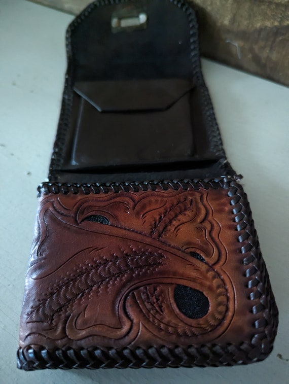 Vintage Leather Wallet with Coin pouch - image 8