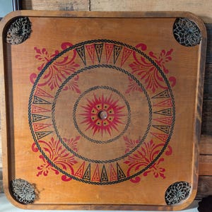 Antique Carrom Game Board