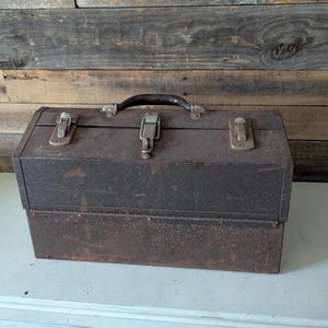 Vintage Kennedy Toolbox Industrial Machinist Tool Organizer