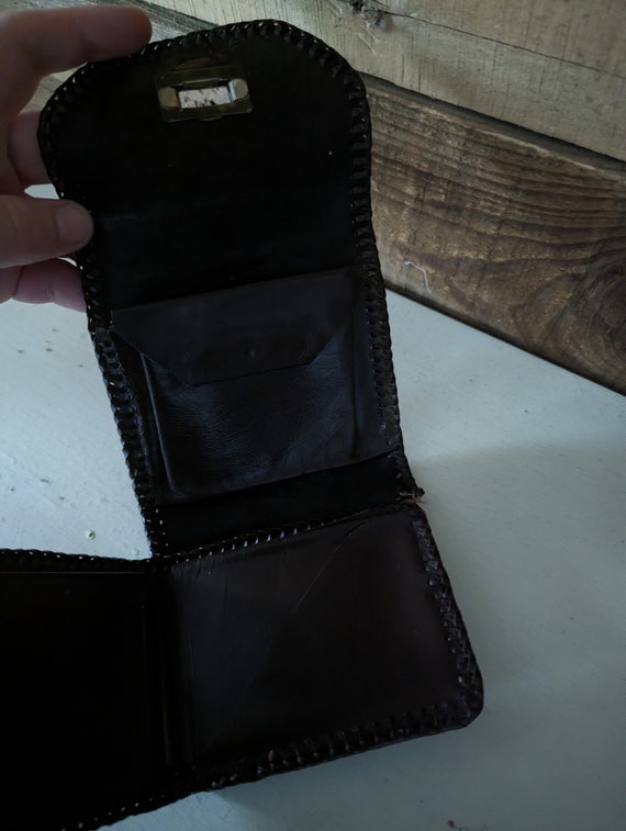 Vintage Leather Wallet with Coin pouch - image 10