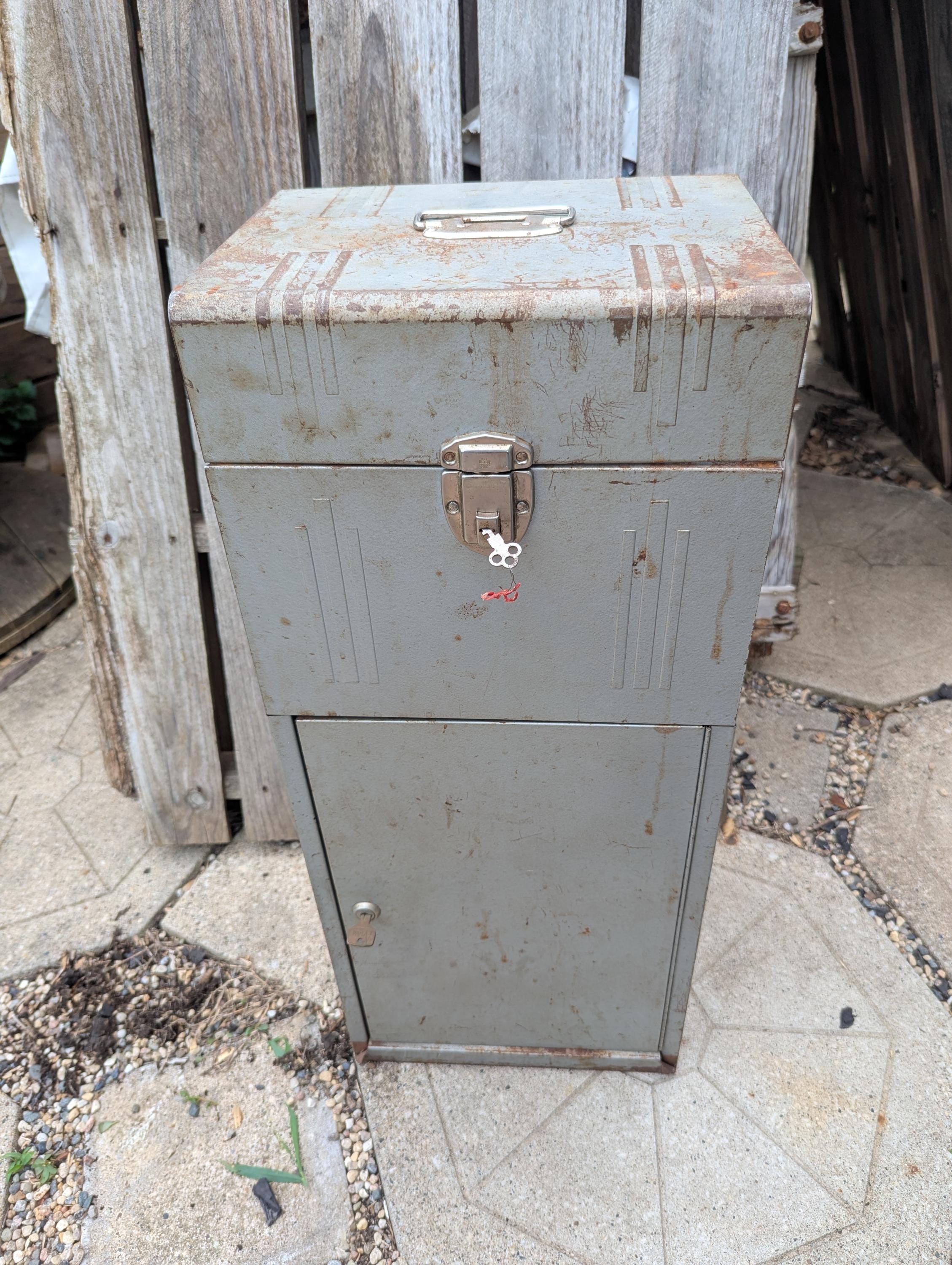 Vintage Acorn Tall Metal File Cabinet With Two Keys. - Etsy