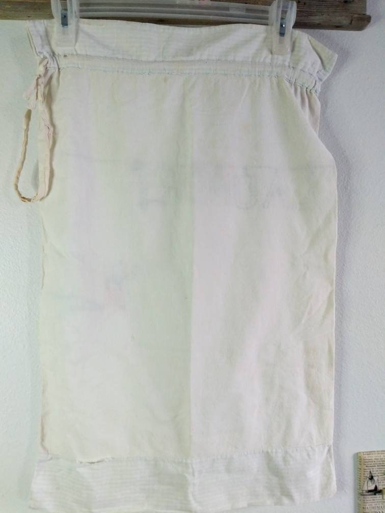 Vintage Embroidered Laundry Bag Vintage Fabric Handmade Etsy