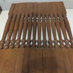 Vintage Architectural Salvage Set of 14 Balusters Reclaimed Wood Spindles