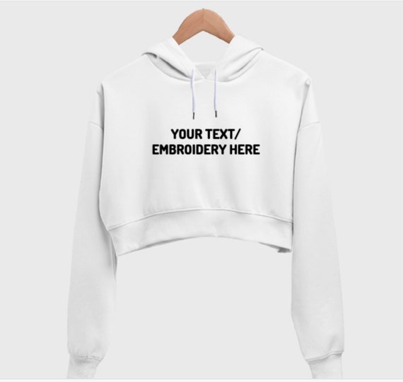 custom crop hoodie no minimum