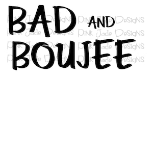 Mala y Boujee SVG, PNG, Descarga digital JPEG