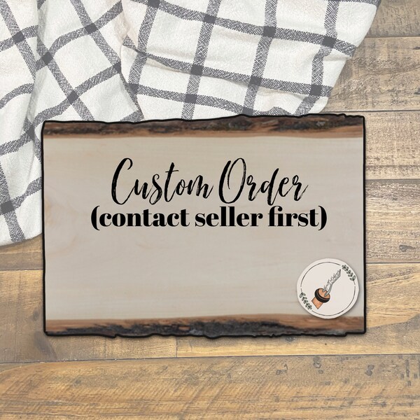 Custom Rectangle Wood Slice | Message me before purchasing! | Woodburning | Custom Wood Burning | Wall Sign | Home Decor | Unique Decor