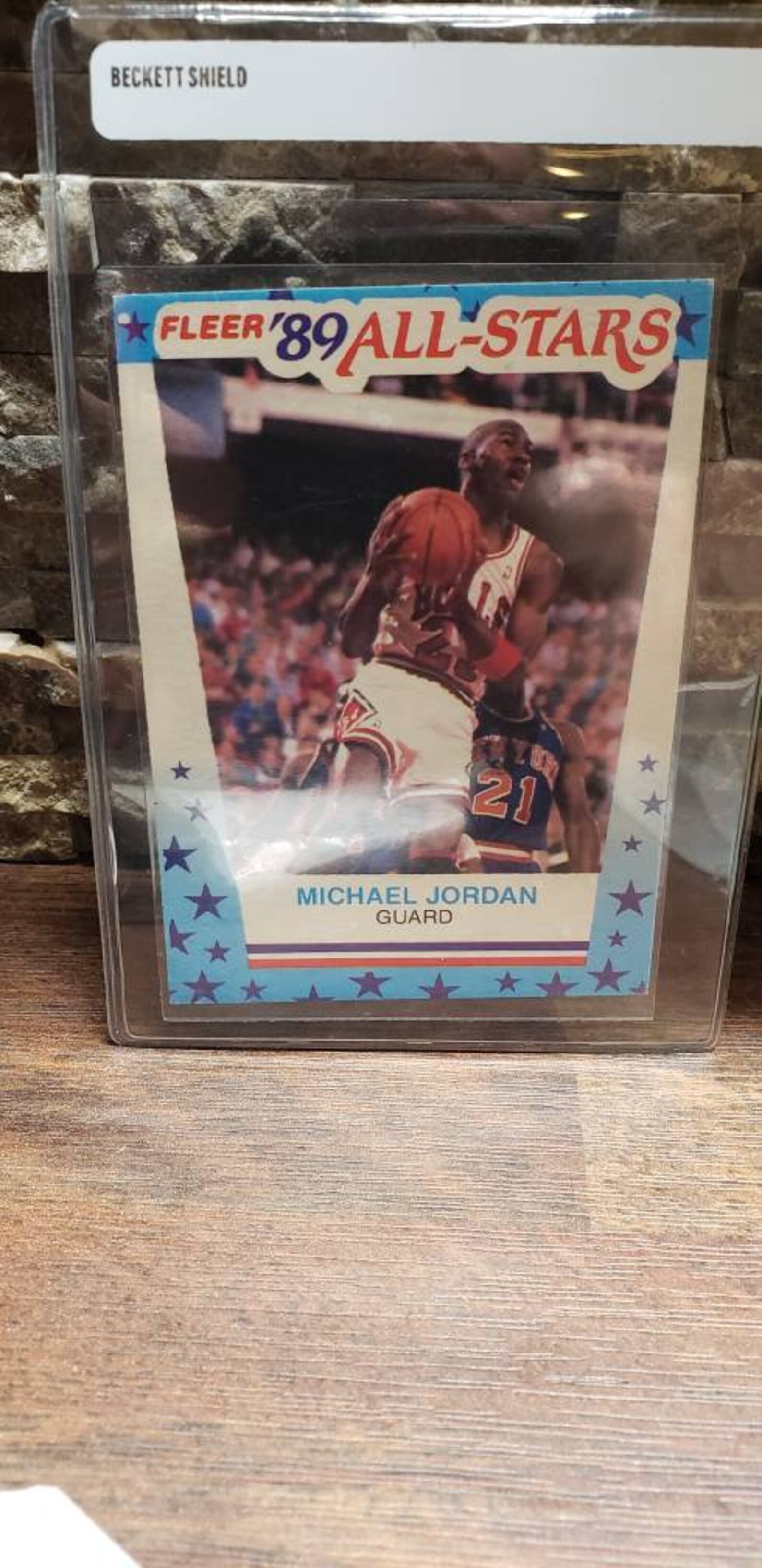 Michael Jordan 89 fleer All Star sticker sports card | Etsy