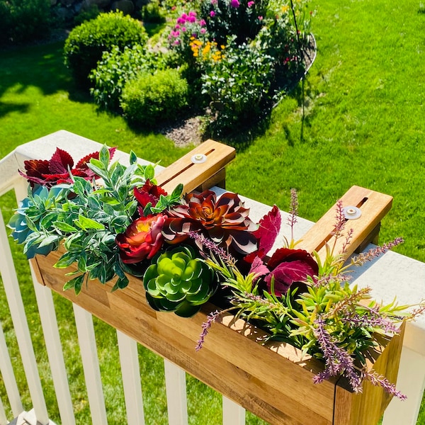 Railing Planter Etsy