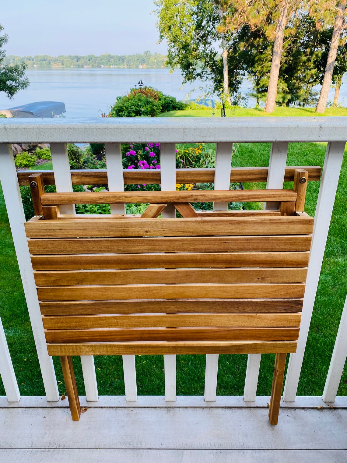 Balcony Space Saver Folding Table Folding Balcony Table Etsy UK