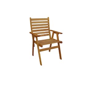 Stylish Wooden Armchair Set of 2 with Solid Acacia Wood Seats, Ideal for Backyards, Balconies, Porches, Patio and Gardens by Patio Wise image 5