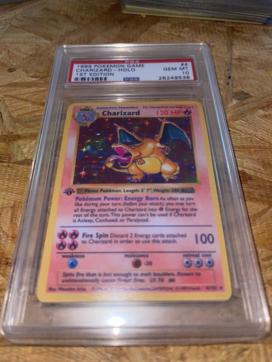 1999 Pokémon CHARiZARDHOLO 1st EDITION PSA 10 Etsy