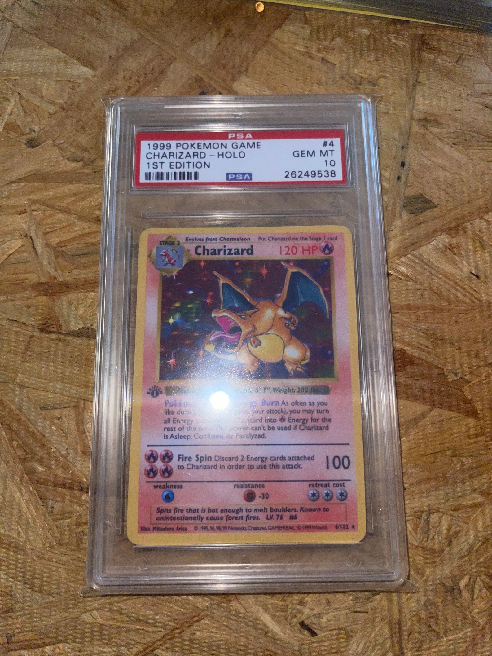 1999 Pokémon CHARiZARDHOLO 1st EDITION PSA 10 Etsy