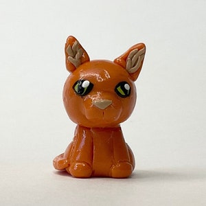 Firestar Warrior cat clay figurine
