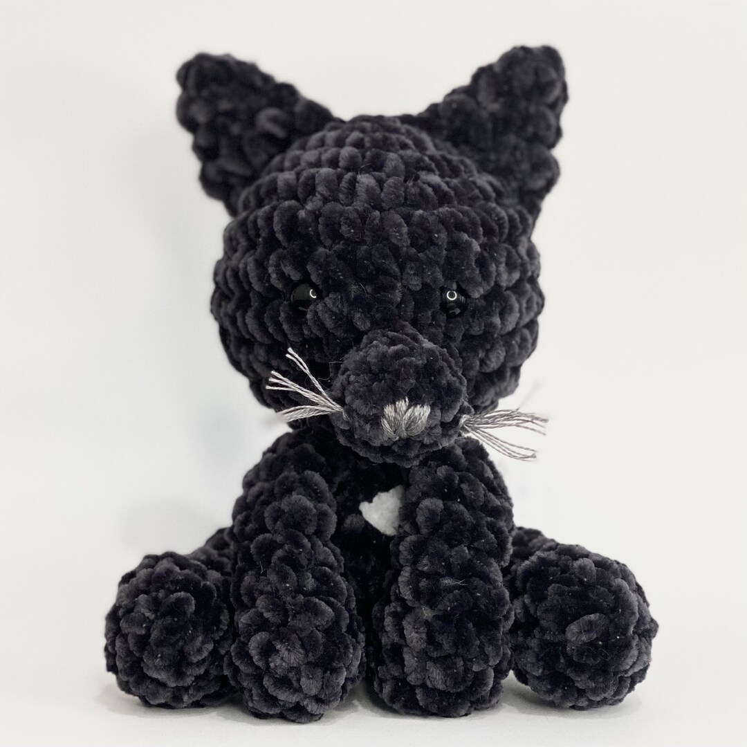 Crochet Warrior Cat Ravenpaw Plush - Etsy
