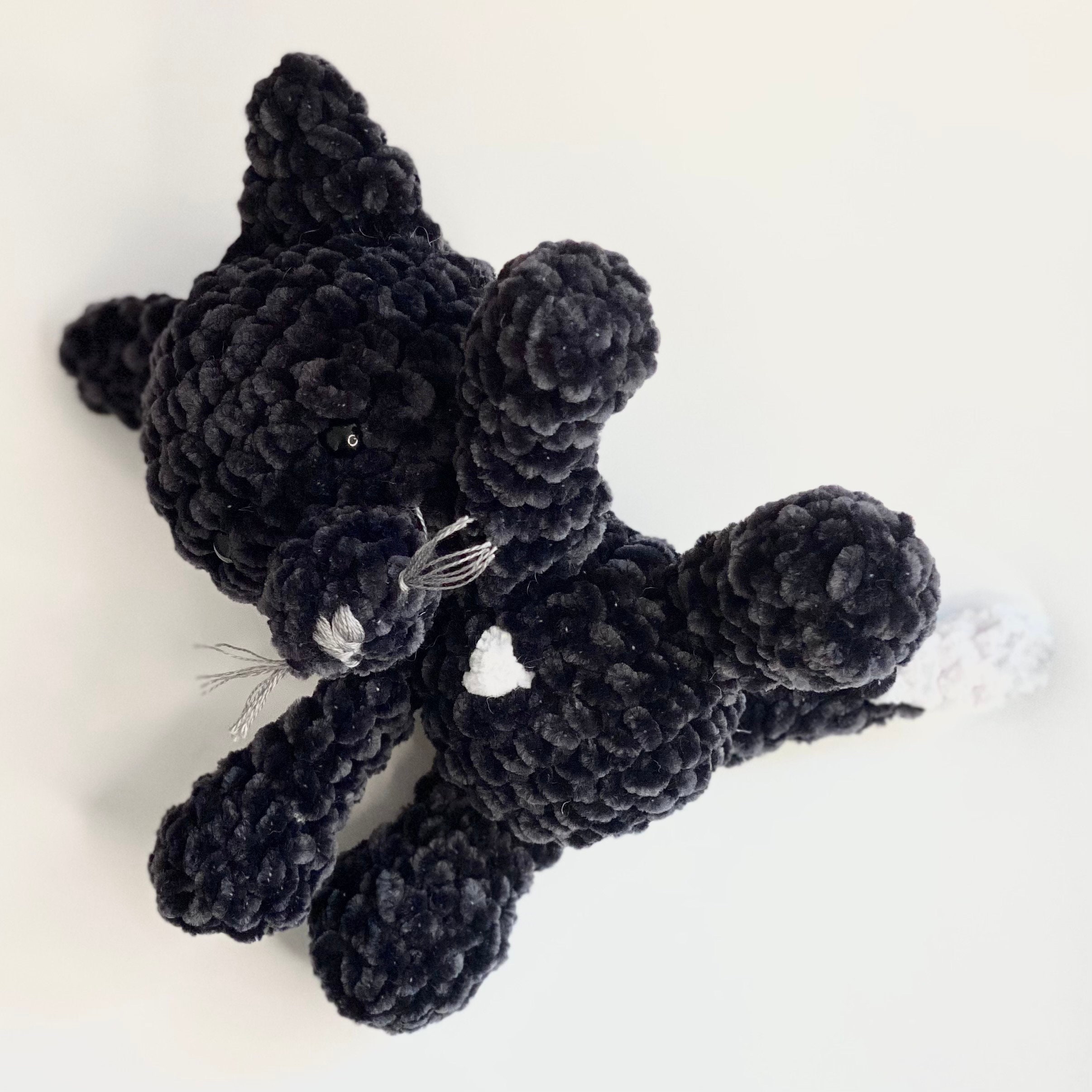 Crochet Warrior Cat Ravenpaw Plush - Etsy