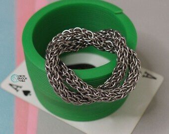 Infinity Fidget Toy / Chainmaille Fidget Spinner / Sensory Focus Aid / Stainless Steel Desk Toy