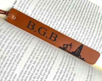 Leather Custom Quote Bookmark, Personalized Bookmark Favorite Quote, Book Lover Christmas Gift, Personalized Gift for Teacher, Him, Her