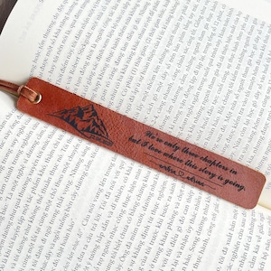 Leather Anniversary Gifts for Husband, Personalized 3rd Anniversary Bookmark - To many more chapters together - Engraved, 101 Years Warranty