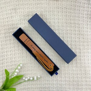 Leather Bookmark, Personalized 3rd Anniversary Bookmark, Leather Anniversary - To many more chapters together - Bookmark Leather