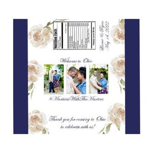 Custom Personalized Wedding Hershey Bar Wrapper | Print or Ship | Wedding favors | Wedding Candy | Event | Party | Party Favor | Baby Shower