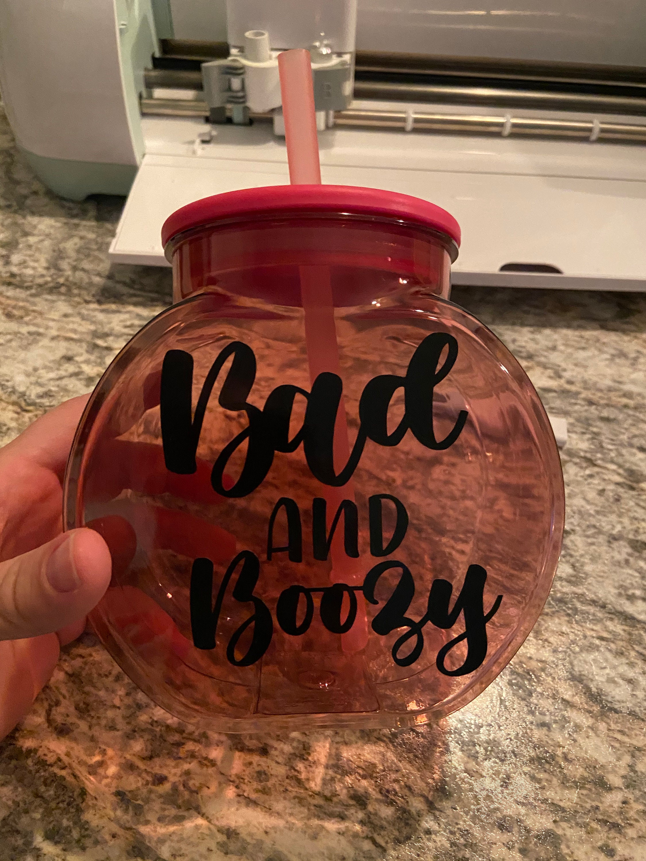 Personalized Fish Bowl Cup with Lid & Straw 1 MINT GREEN Etsy