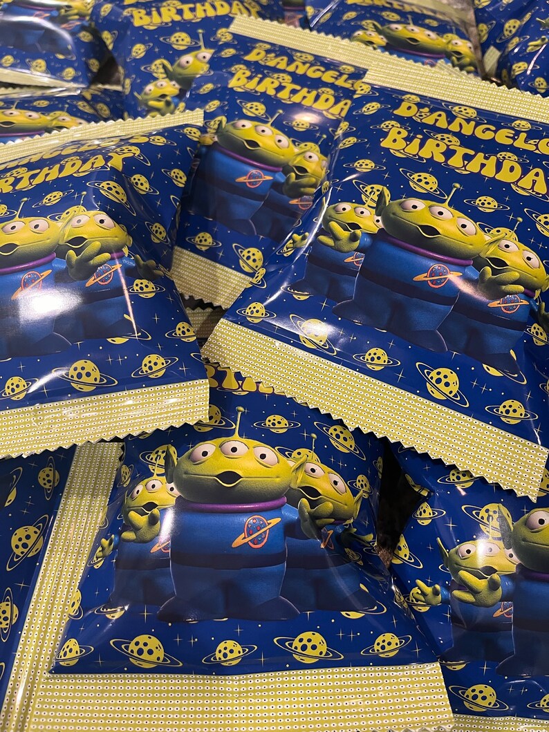 Personalized Alien Chip Bags Digital (pdf) and Folded and Shipped ...